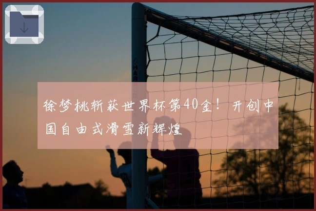 徐梦桃斩获世界杯第40金!开创中国自由式滑雪新辉煌